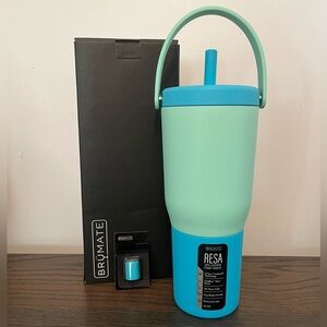 NEW Brumate Seaglass 35oz Resa Tumbler w/ 1 straw cover